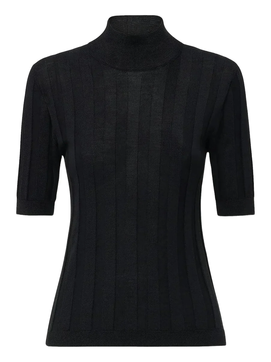 CALLAS MILANO Women's Jordyn Short Sleeve Mock Neck Sweater | Thumbnail 1 CALLAS MILANO Women's Jordyn Short Sleeve Mock Neck Sweater | Thumbnail 1