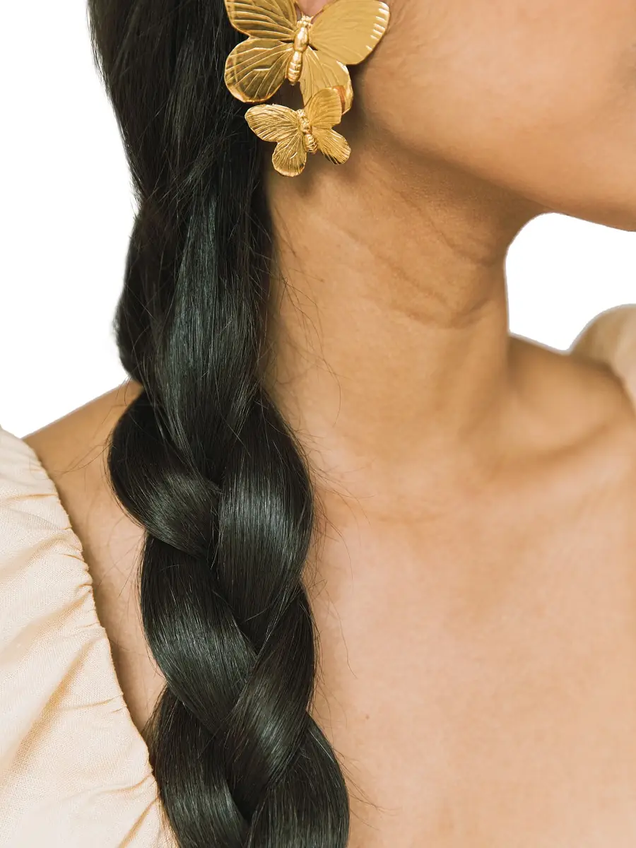 Women's Papillon 18K Gold-Plated Earrings - Gold