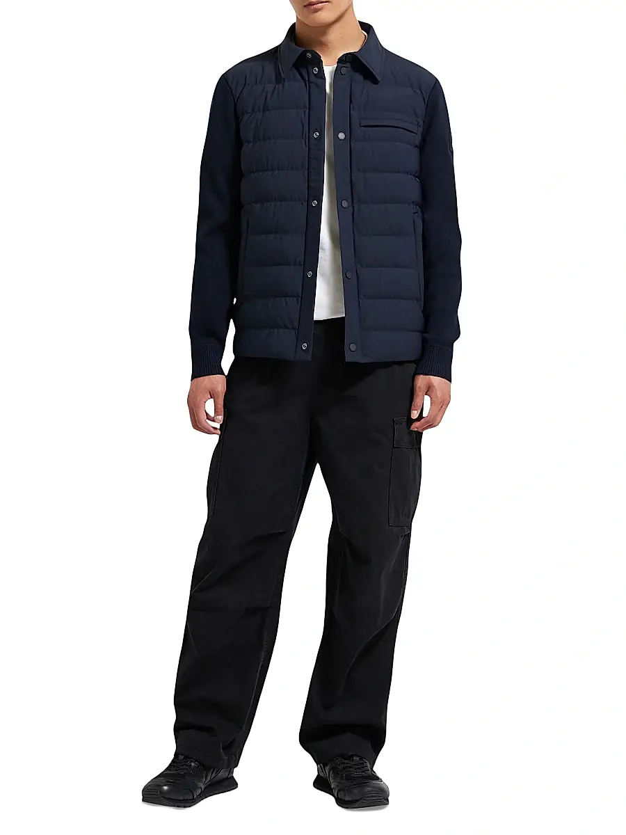 Moose Knuckles Men's Marble Down Hybrid Shirt Jacket | Thumbnail 2 Moose Knuckles Men's Marble Down Hybrid Shirt Jacket | Thumbnail 2