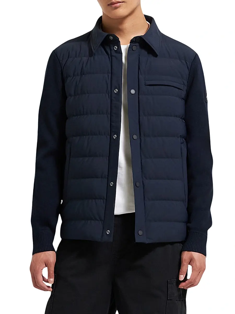 Moose Knuckles Men's Marble Down Hybrid Shirt Jacket | Thumbnail 4 Moose Knuckles Men's Marble Down Hybrid Shirt Jacket | Thumbnail 4