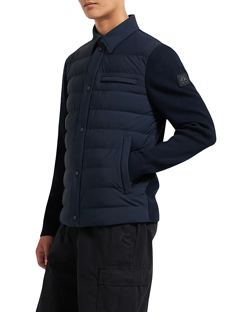 Moose Knuckles Men's Marble Down Hybrid Shirt Jacket | Thumbnail 5 Moose Knuckles Men's Marble Down Hybrid Shirt Jacket | Thumbnail 5