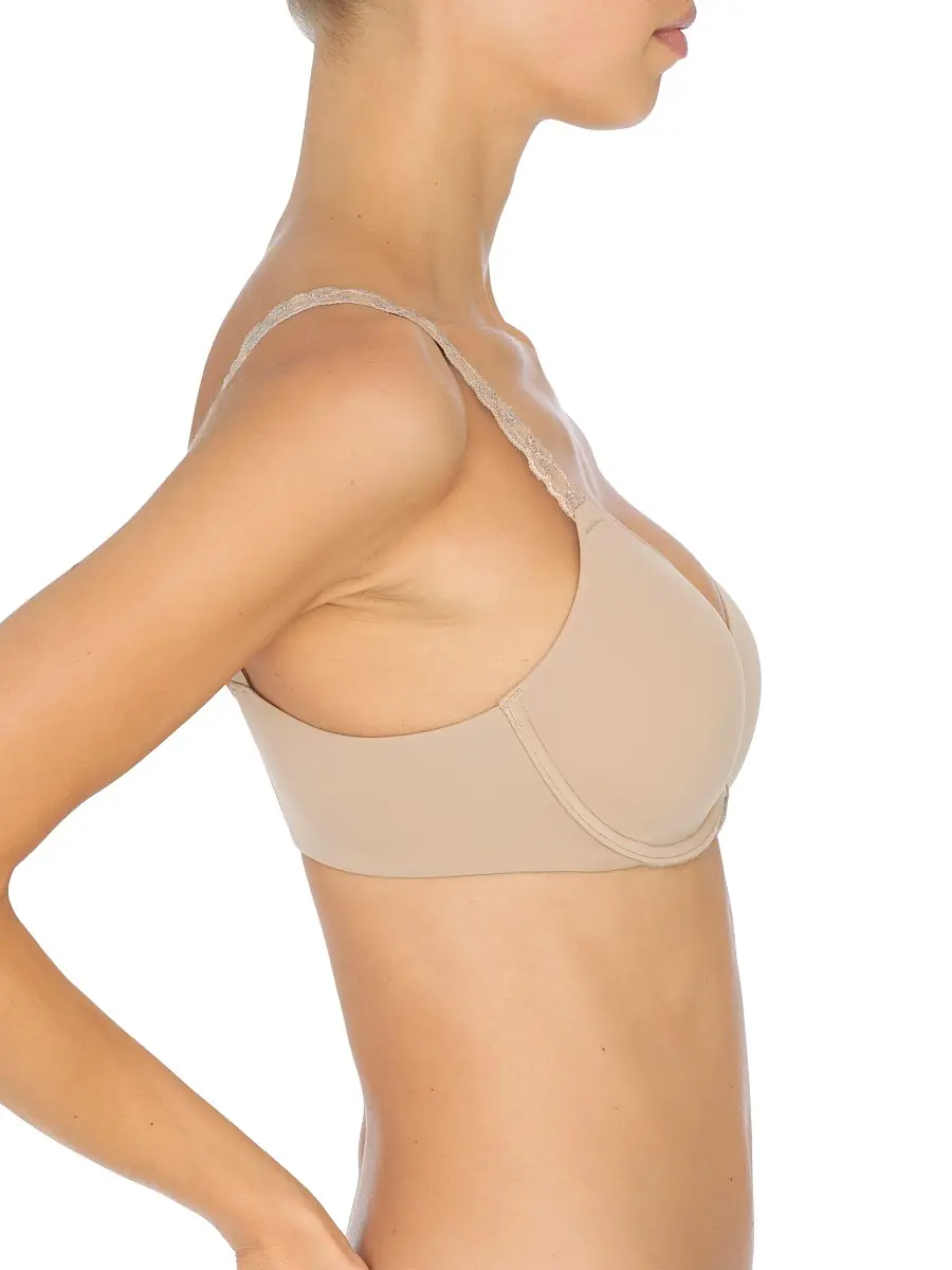 Natori Women's Pure Luxe Plunge T-Shirt Bra - Cafe | Thumbnail 2 Natori Women's Pure Luxe Plunge T-Shirt Bra - Cafe | Thumbnail 2