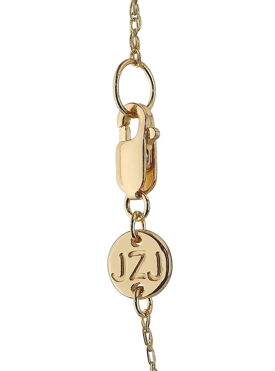 Jennifer Zeuner Jewelry Women's Addison 18K-Yellow-Gold Vermeil "Love" Pendant Necklace - Gold Vermeil | Thumbnail 3 Jennifer Zeuner Jewelry Women's Addison 18K-Yellow-Gold Vermeil "Love" Pendant Necklace - Gold Vermeil | Thumbnail 3