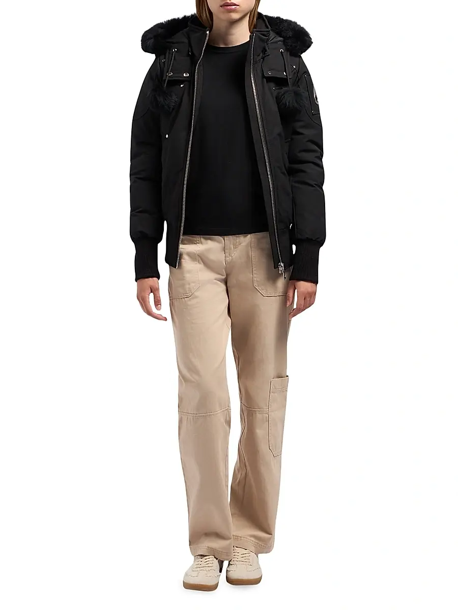 Moose Knuckles Women's Debbie Down Bomber Coat | Thumbnail 2