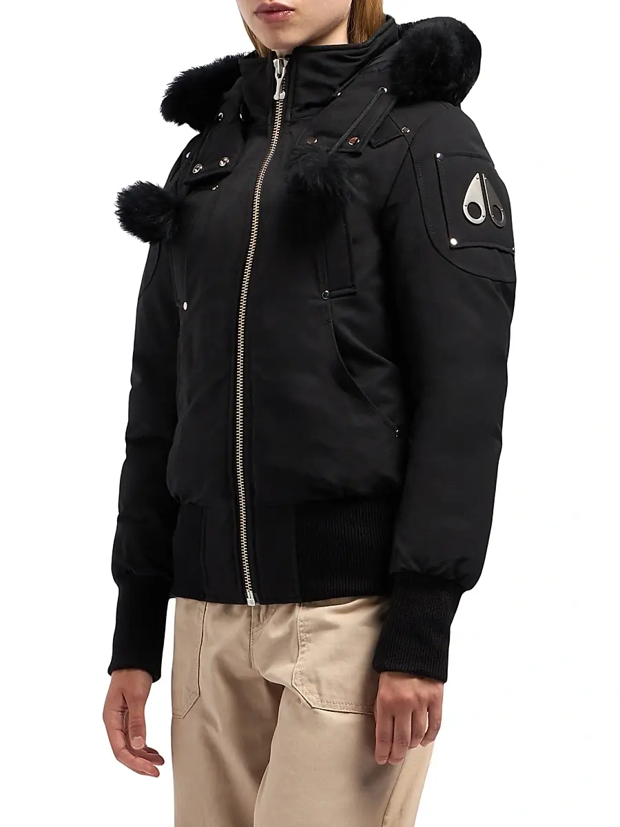 Moose Knuckles Women's Debbie Down Bomber Coat | Thumbnail 5