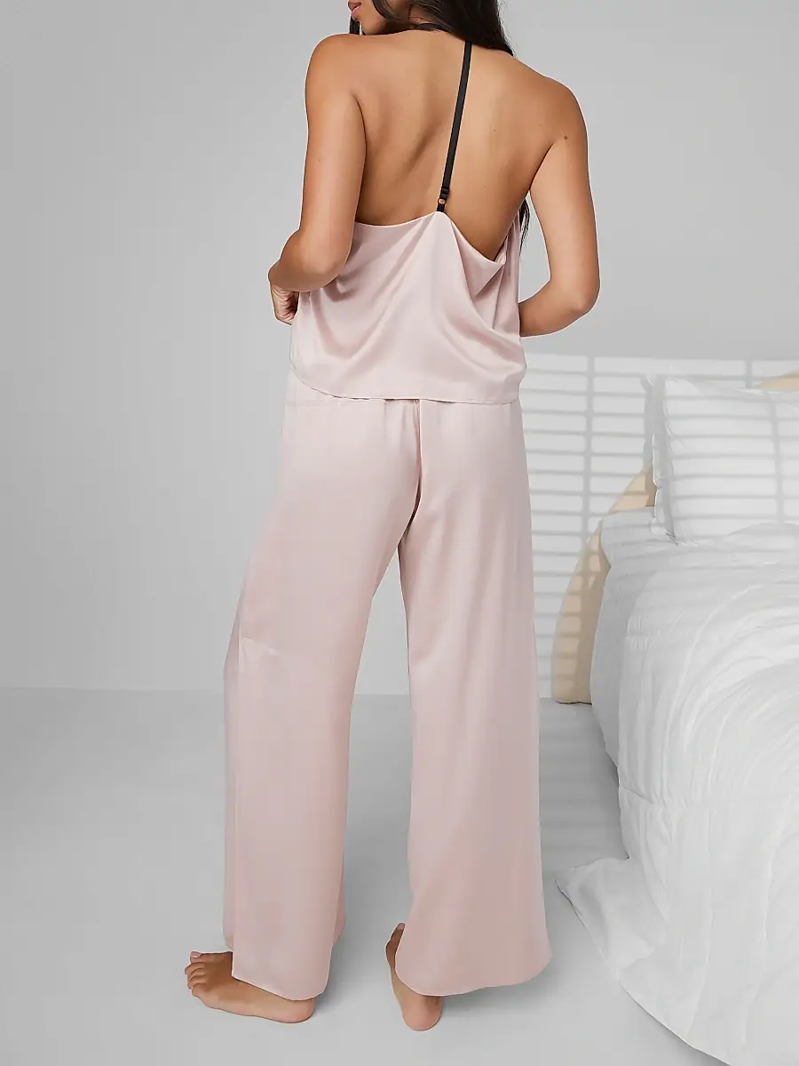 Lunya Women's Washable Silk Cami & Pants Set - Deep Blue | Thumbnail 6
