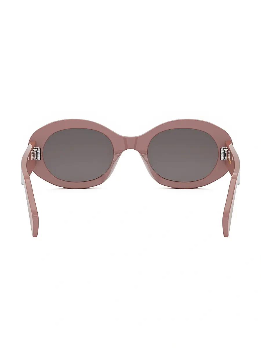 Celine Men's 52MM Oval Acetate Sunglasses | Thumbnail 5 Celine Men's 52MM Oval Acetate Sunglasses | Thumbnail 5