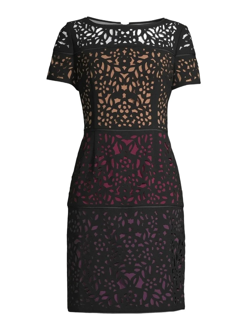 Women's Ombre Laser-Cut Lace Dress Women's Ombre Laser-Cut Lace Dress