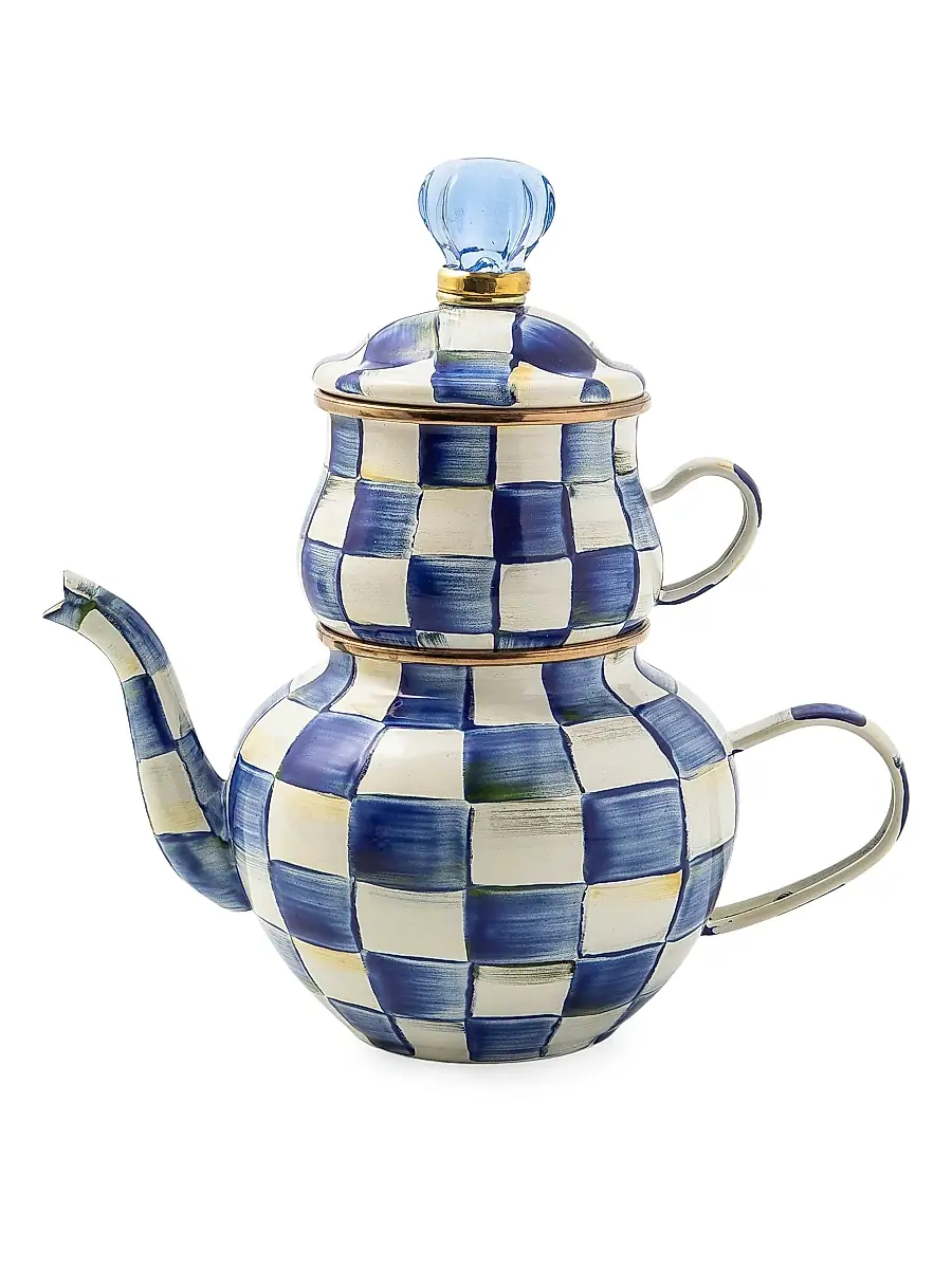 MacKenzie-Childs Royal Check High Tea Set | Image 1 MacKenzie-Childs Royal Check High Tea Set | Image 1