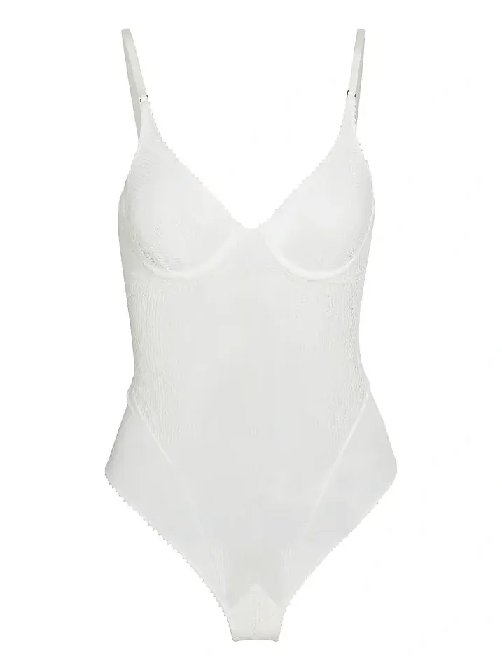 Women's Sheer Crochet Mesh Bodysuit Women's Sheer Crochet Mesh Bodysuit