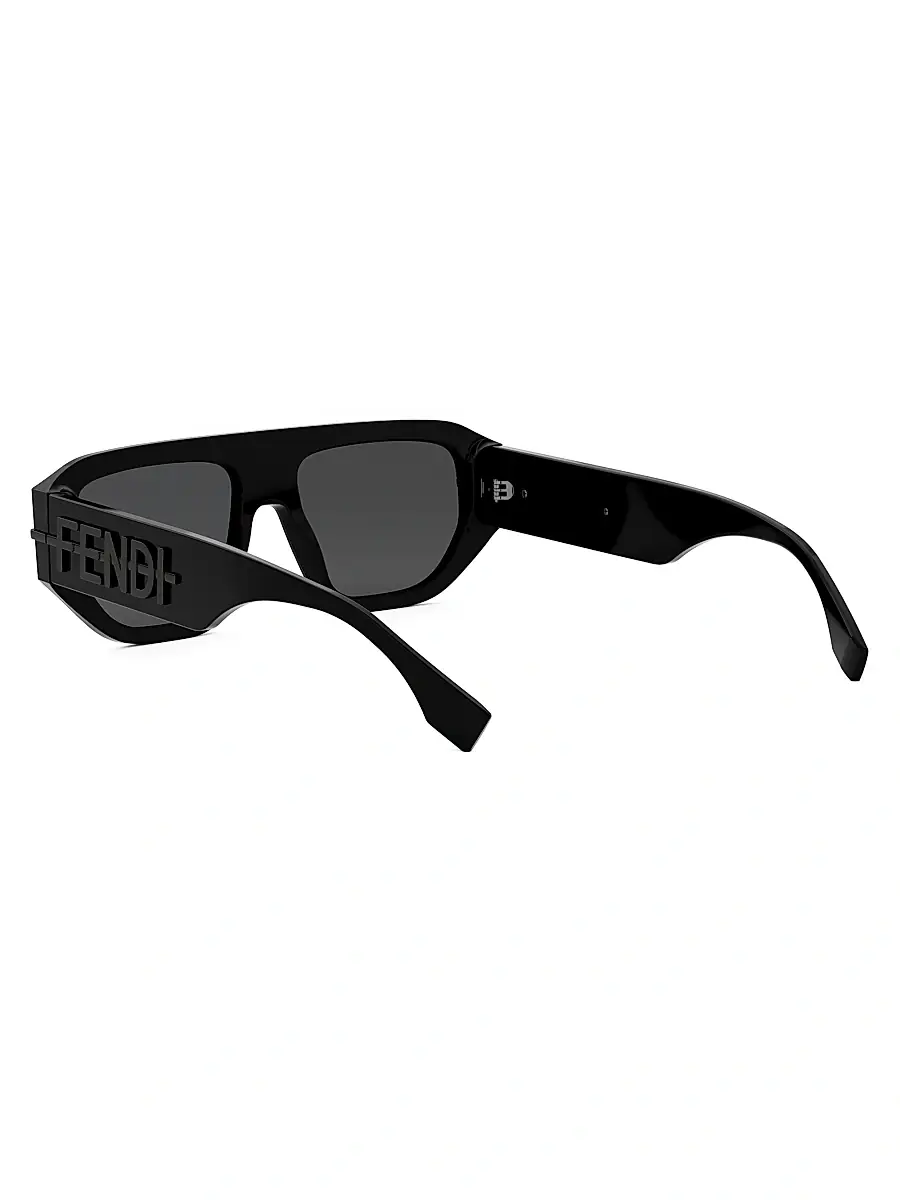 Fendi Men's Fendigraphy 54MM Geometric Sunglasses - Grey Black | Thumbnail 12 Fendi Men's Fendigraphy 54MM Geometric Sunglasses - Grey Black | Thumbnail 12