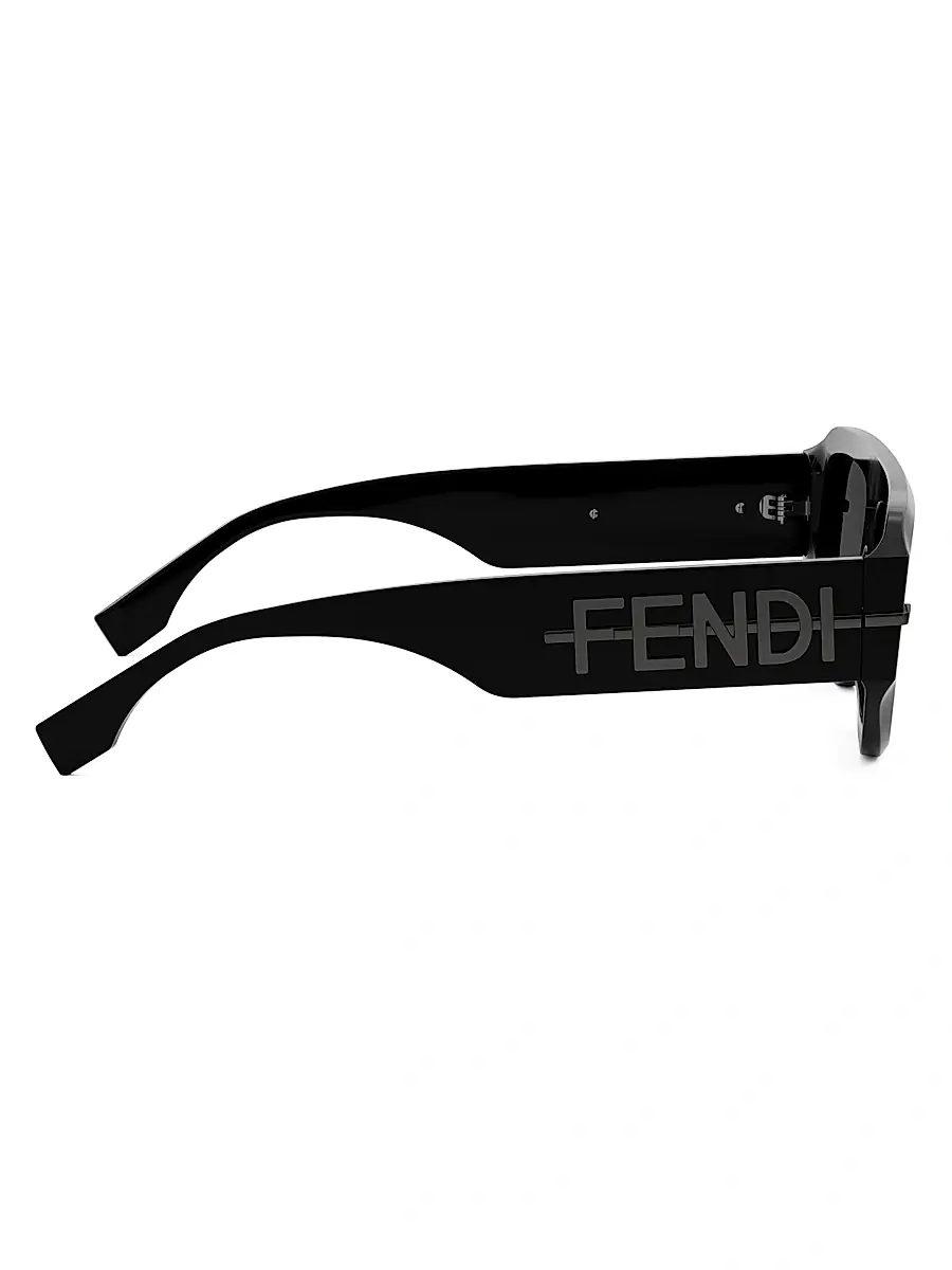 Fendi Men's Fendigraphy 54MM Geometric Sunglasses - Grey Black | Thumbnail 15 Fendi Men's Fendigraphy 54MM Geometric Sunglasses - Grey Black | Thumbnail 15