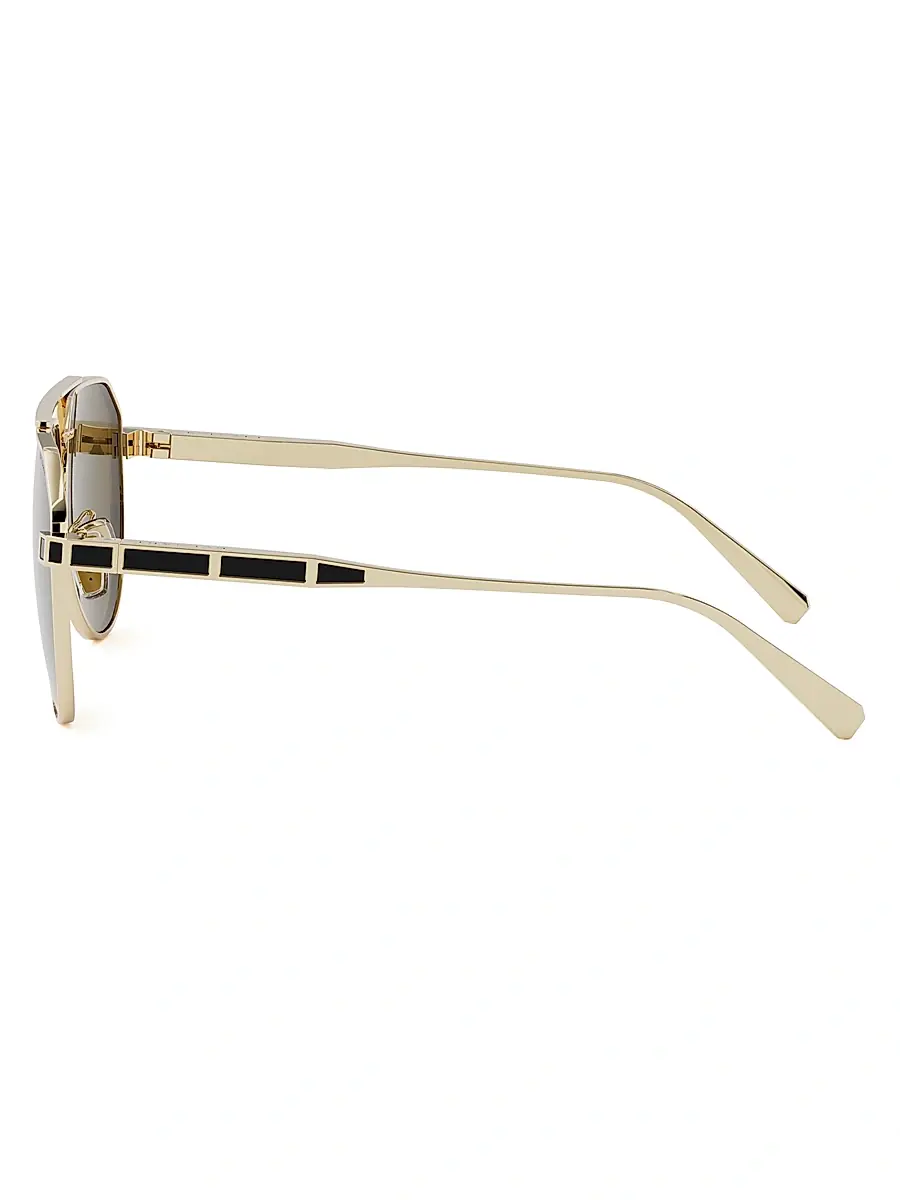 BVLGARI Men's Octo 60MM Pilot Sunglasses | Thumbnail 3 BVLGARI Men's Octo 60MM Pilot Sunglasses | Thumbnail 3
