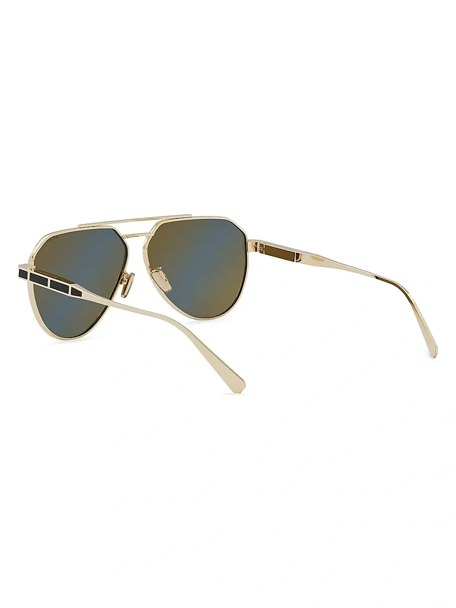 BVLGARI Men's Octo 60MM Pilot Sunglasses | Thumbnail 4 BVLGARI Men's Octo 60MM Pilot Sunglasses | Thumbnail 4