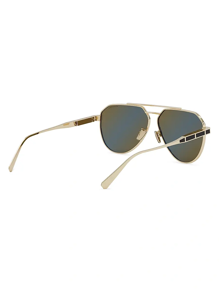 BVLGARI Men's Octo 60MM Pilot Sunglasses | Thumbnail 6 BVLGARI Men's Octo 60MM Pilot Sunglasses | Thumbnail 6