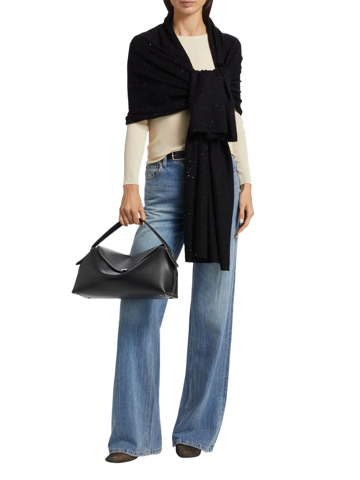 Sofia Cashmere Women's Sequined Metallic Cashmere Wrap