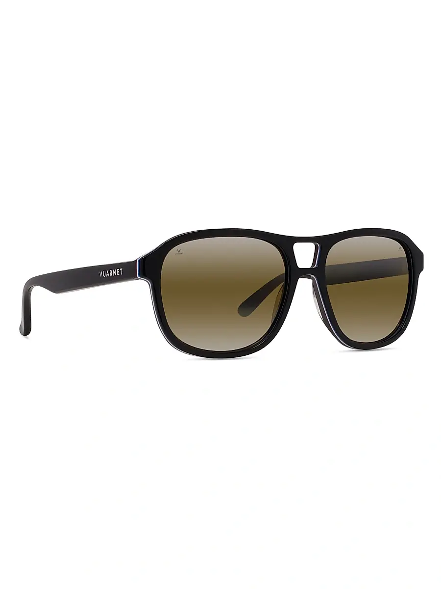 Vuarnet Men's Legend 03 Valley 58MM Pilot Sunglasses - Green Mirror Black | Thumbnail 8 Vuarnet Men's Legend 03 Valley 58MM Pilot Sunglasses - Green Mirror Black | Thumbnail 8
