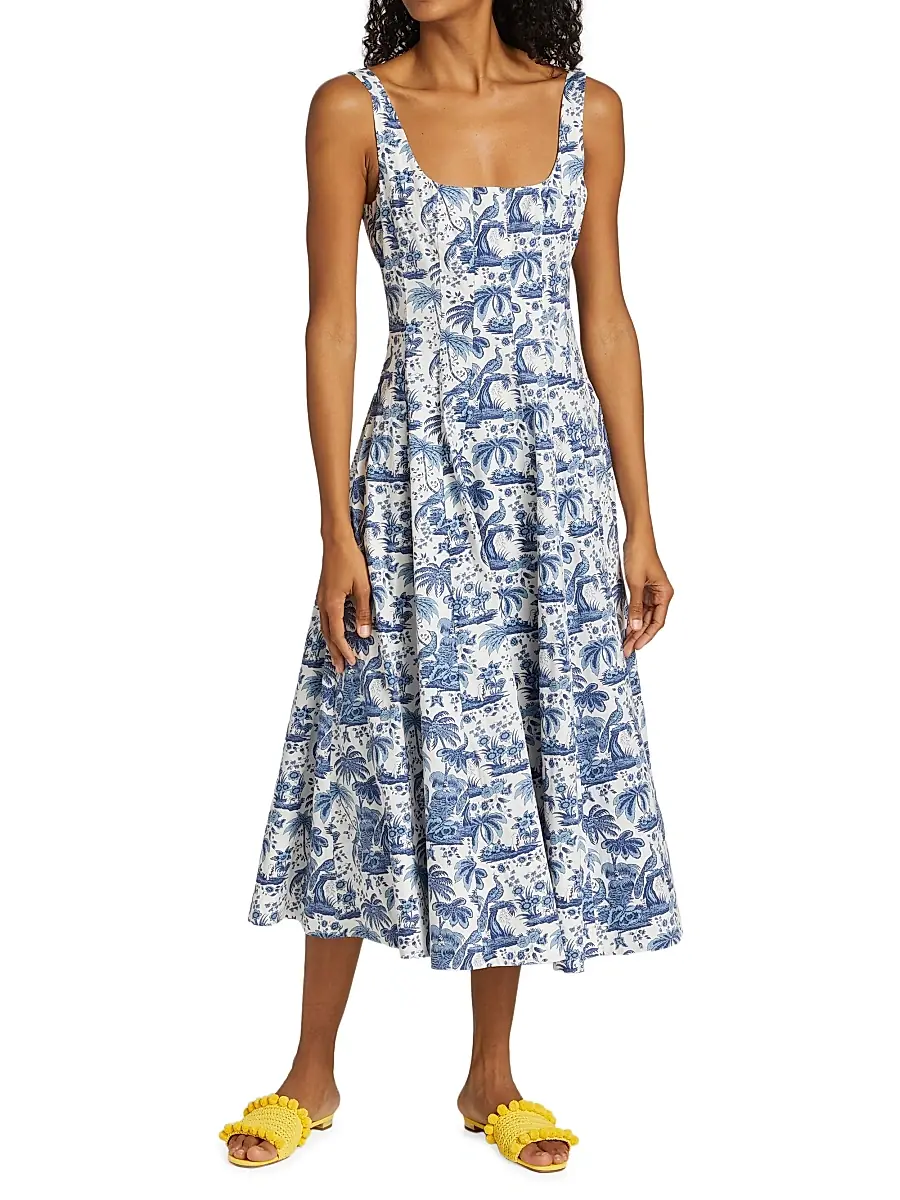 Staud Women's Wells A-Line Dress | Thumbnail 2 Staud Women's Wells A-Line Dress | Thumbnail 2