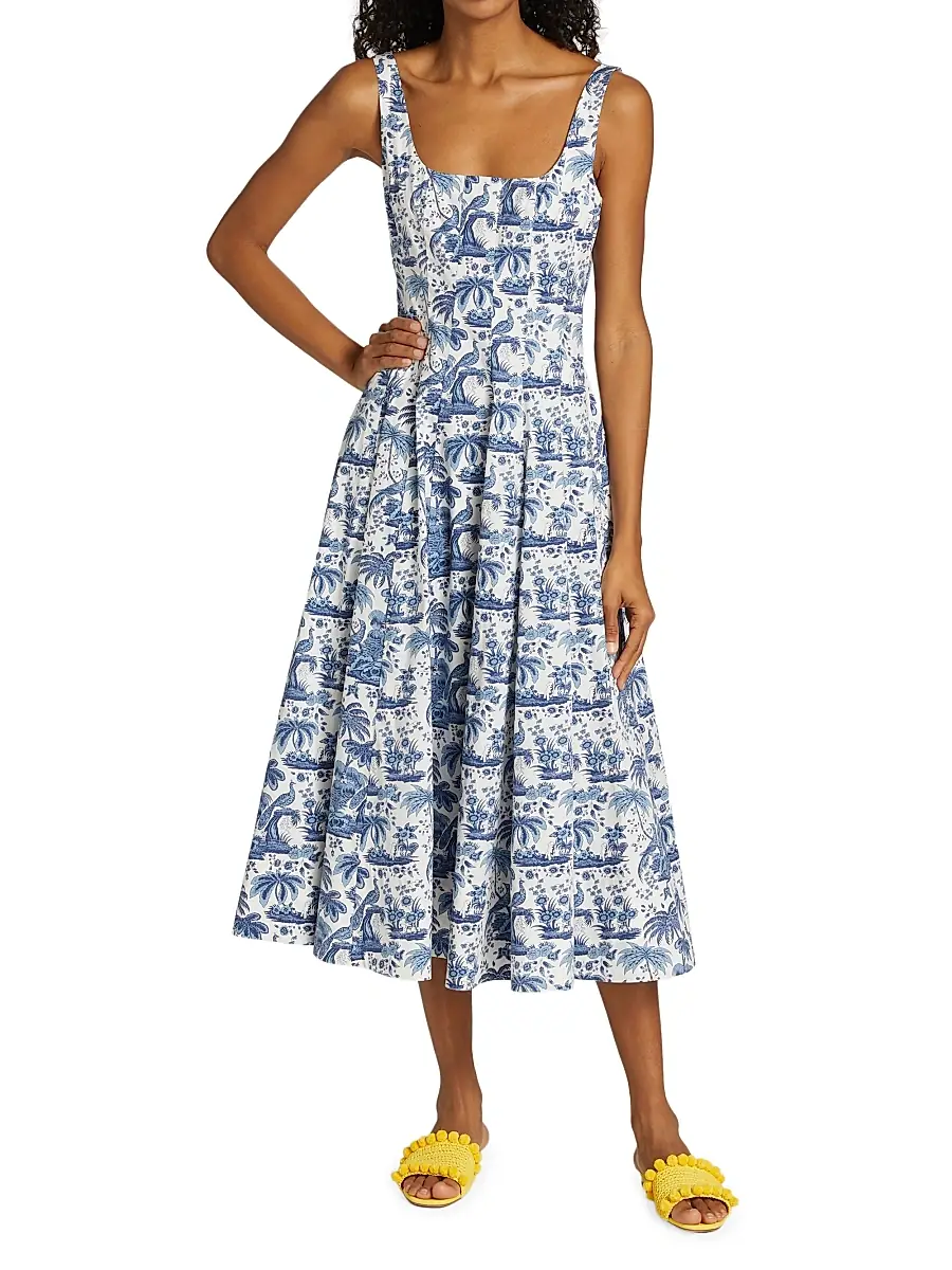 Staud Women's Wells A-Line Dress | Thumbnail 3 Staud Women's Wells A-Line Dress | Thumbnail 3