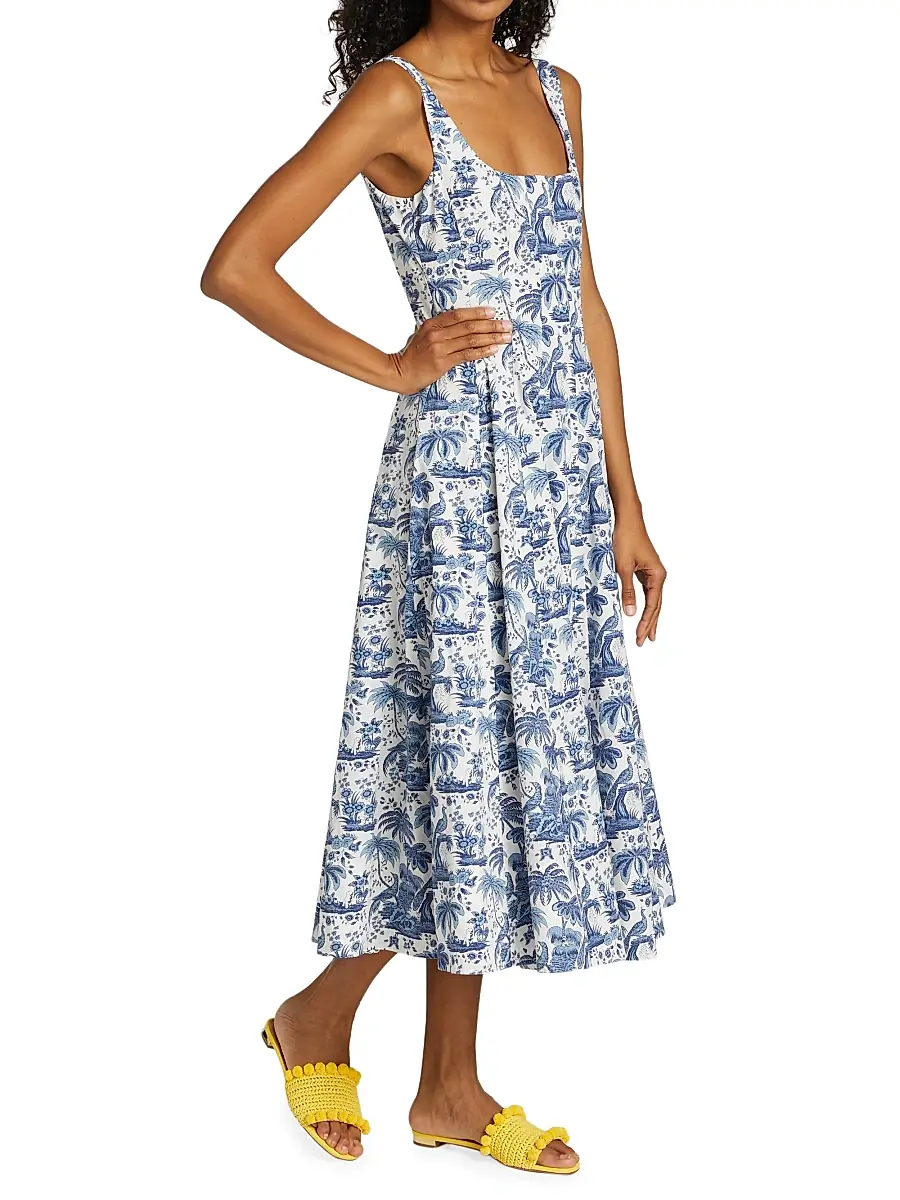 Staud Women's Wells A-Line Dress | Thumbnail 4 Staud Women's Wells A-Line Dress | Thumbnail 4