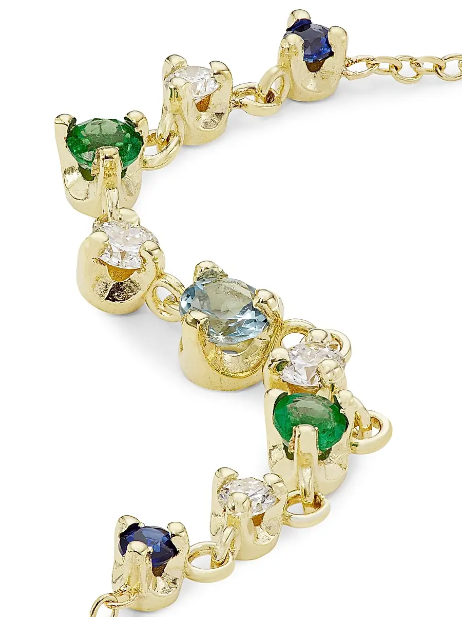Zoë Chicco Women's 14K Yellow Gold & Multi-Gemstone Necklace - Yellow Gold | Thumbnail 4 Zoë Chicco Women's 14K Yellow Gold & Multi-Gemstone Necklace - Yellow Gold | Thumbnail 4