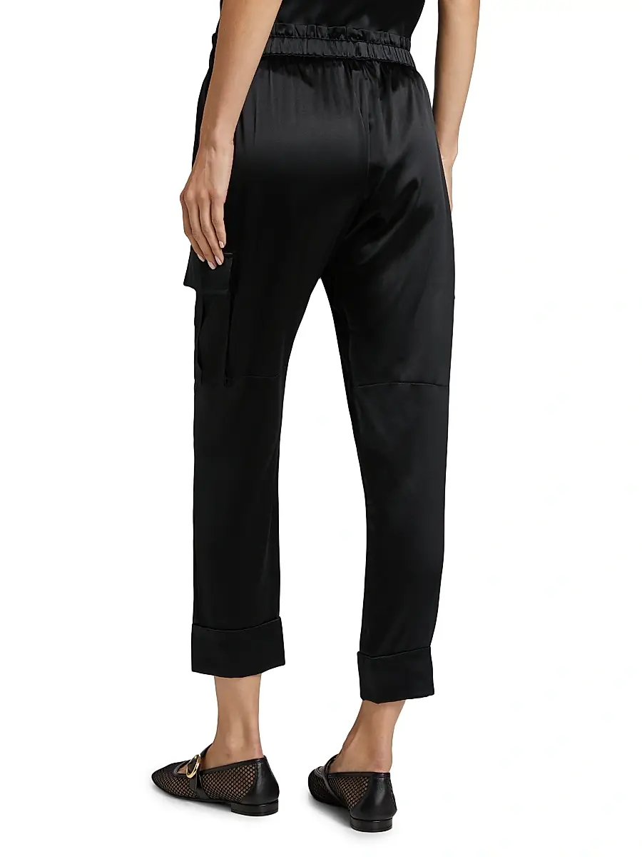Cami NYC Women's Carmen Silk Charmeuse Cargo Pants | Thumbnail 5 Cami NYC Women's Carmen Silk Charmeuse Cargo Pants | Thumbnail 5