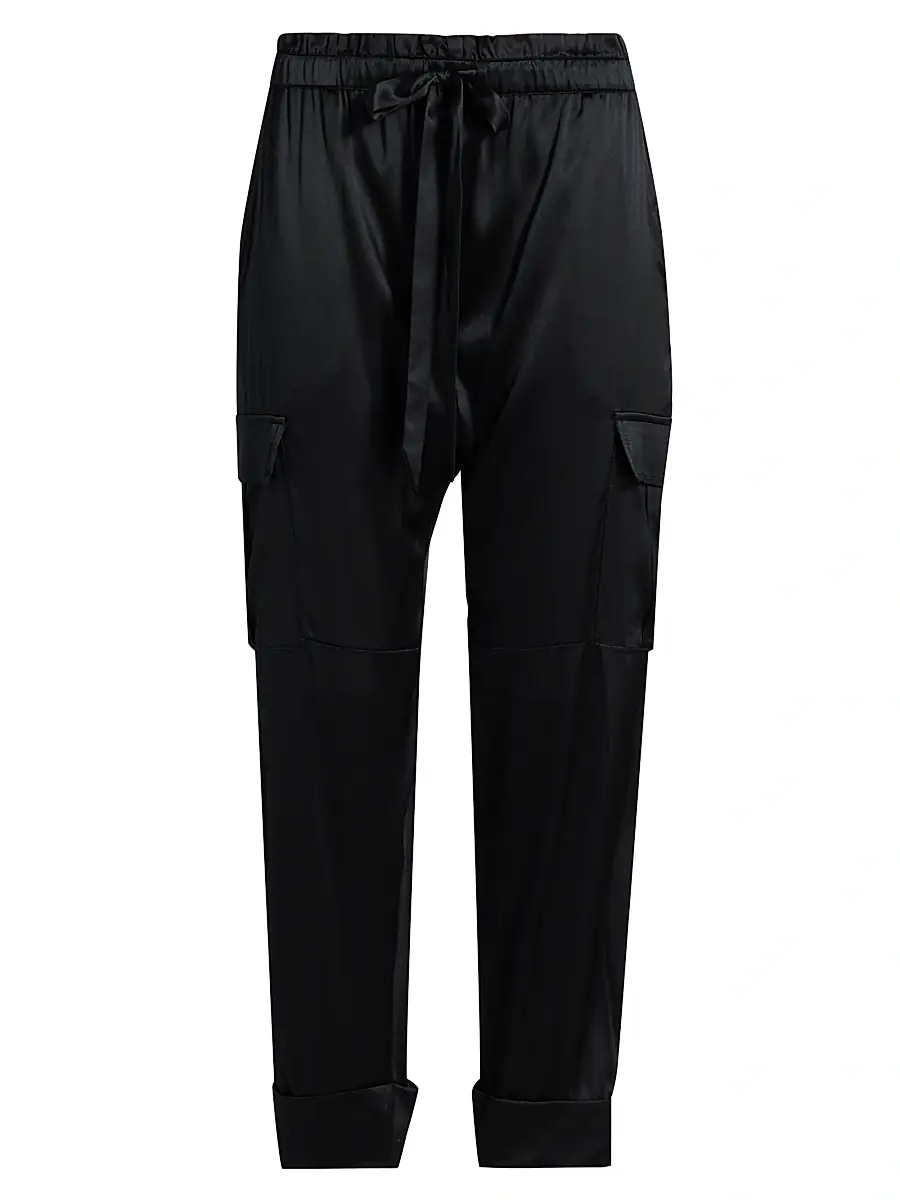 Cami NYC Women's Carmen Silk Charmeuse Cargo Pants