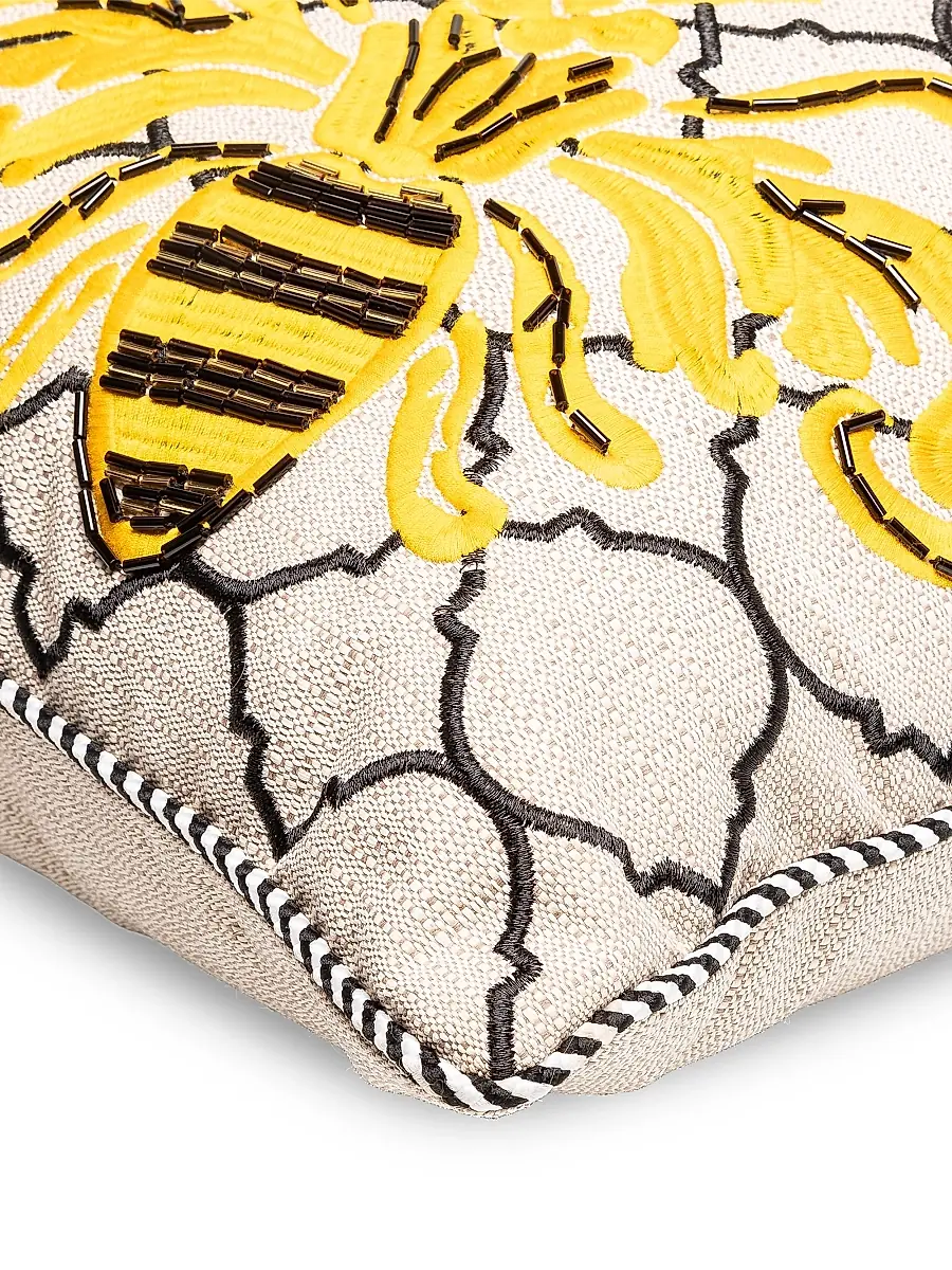 MacKenzie-Childs Queen Bee Outdoor Lumbar Pillow | Thumbnail 3 MacKenzie-Childs Queen Bee Outdoor Lumbar Pillow | Thumbnail 3
