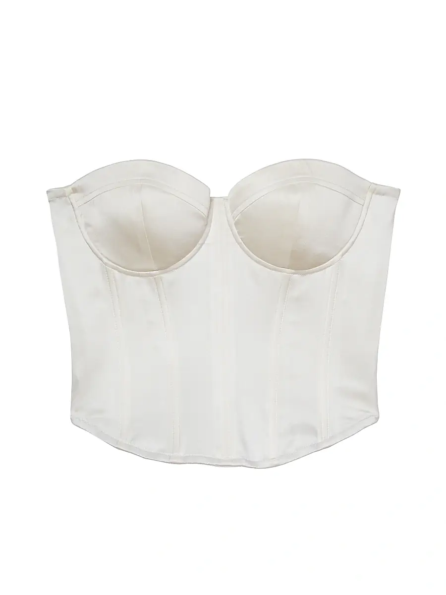 Fleur du Mal Women's Hamptons Bustier Top - | Image 1 Fleur du Mal Women's Hamptons Bustier Top - | Image 1