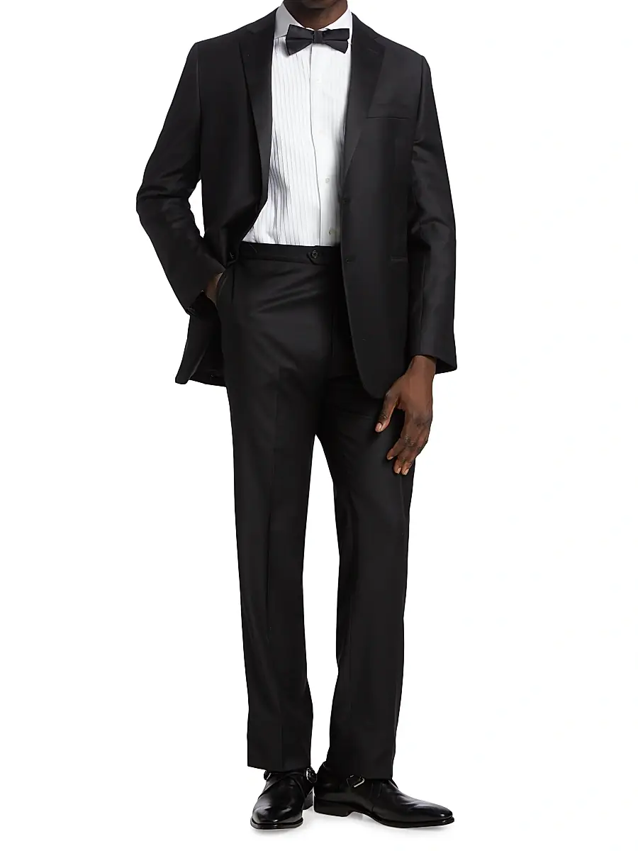 Paul Stuart Men's Super 120 Tuxedo - Black | Thumbnail 2