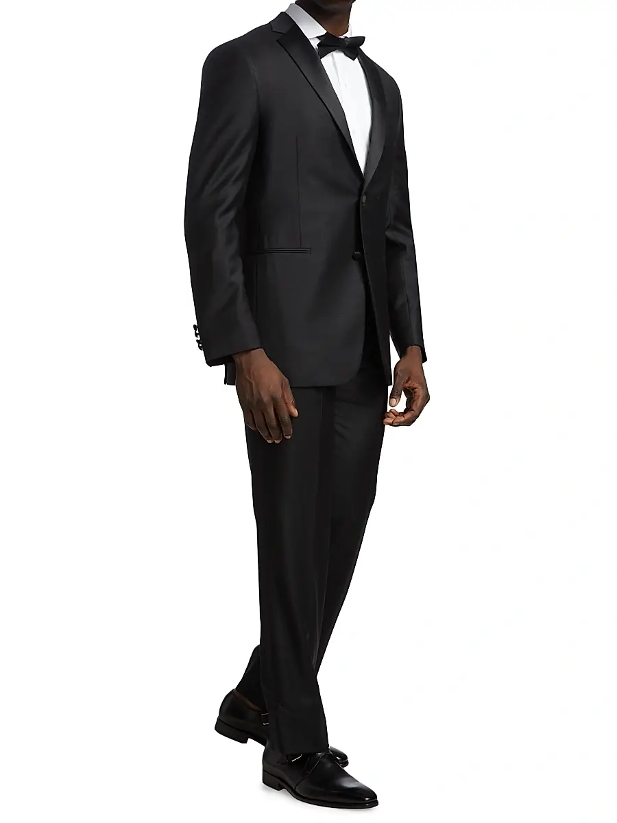 Paul Stuart Men's Super 120 Tuxedo - Black | Thumbnail 4
