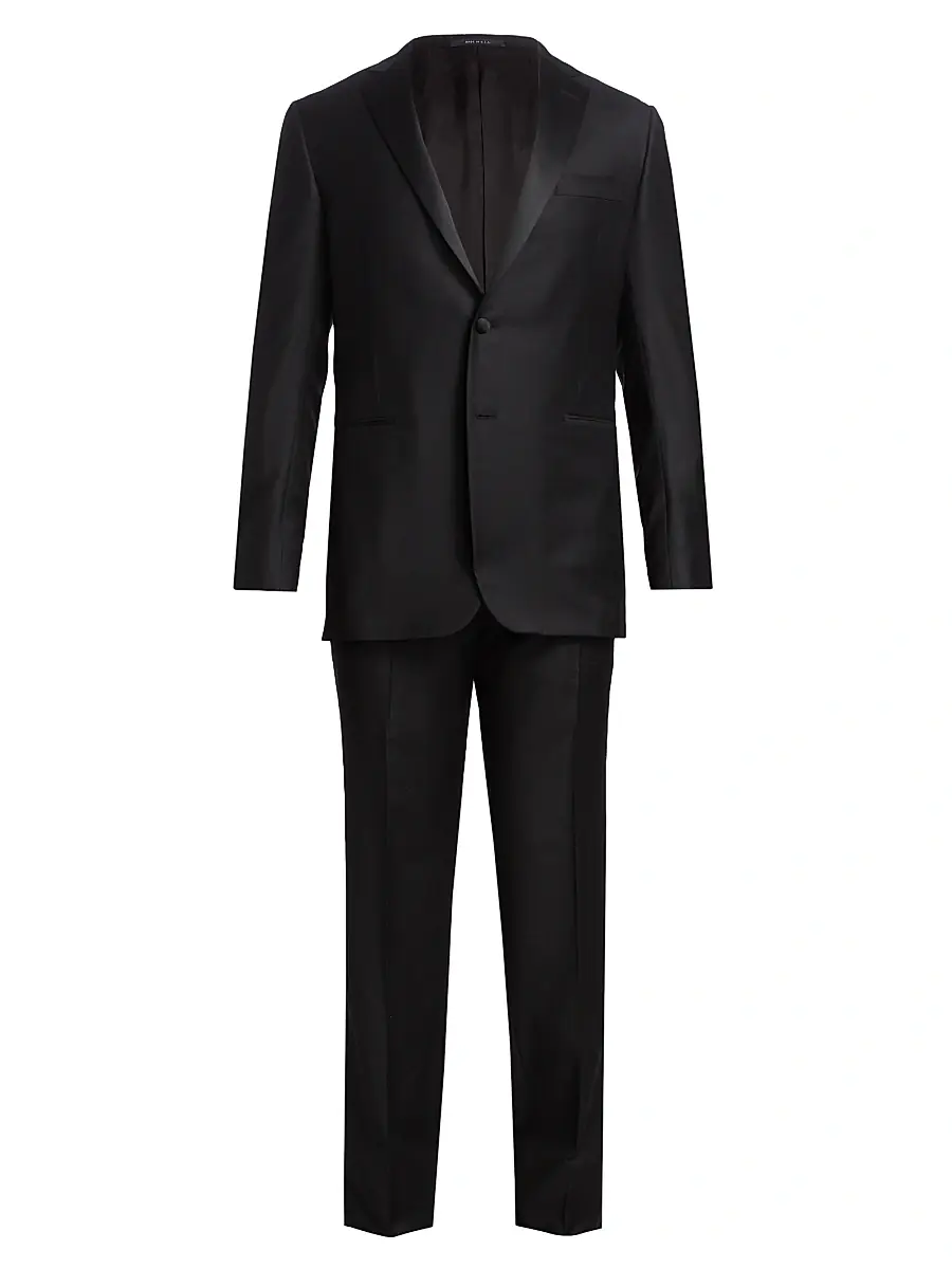 Men's Super 120 Tuxedo - Black Men's Super 120 Tuxedo - Black