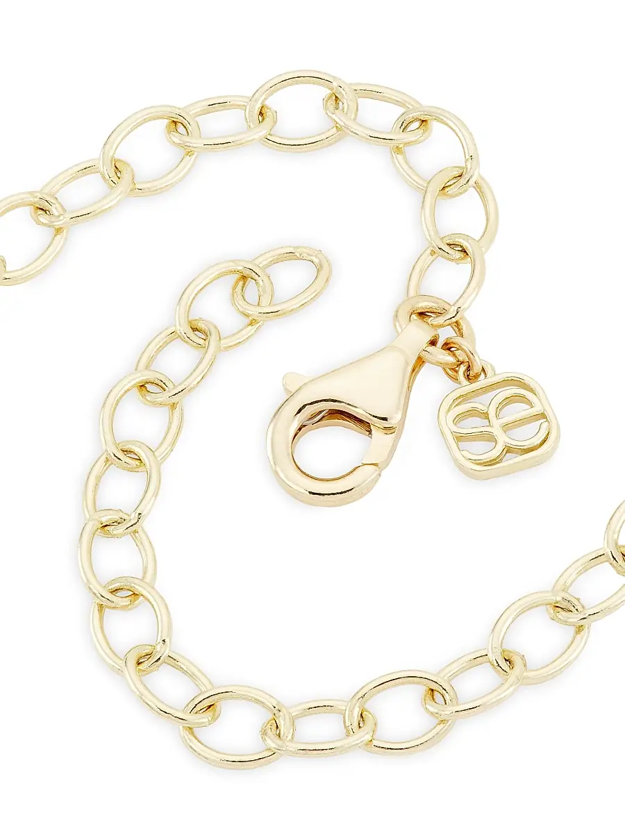 Sydney Evan Women's Open Icon 14K Gold & Diamond Charm Necklace - Gold | Thumbnail 3 Sydney Evan Women's Open Icon 14K Gold & Diamond Charm Necklace - Gold | Thumbnail 3