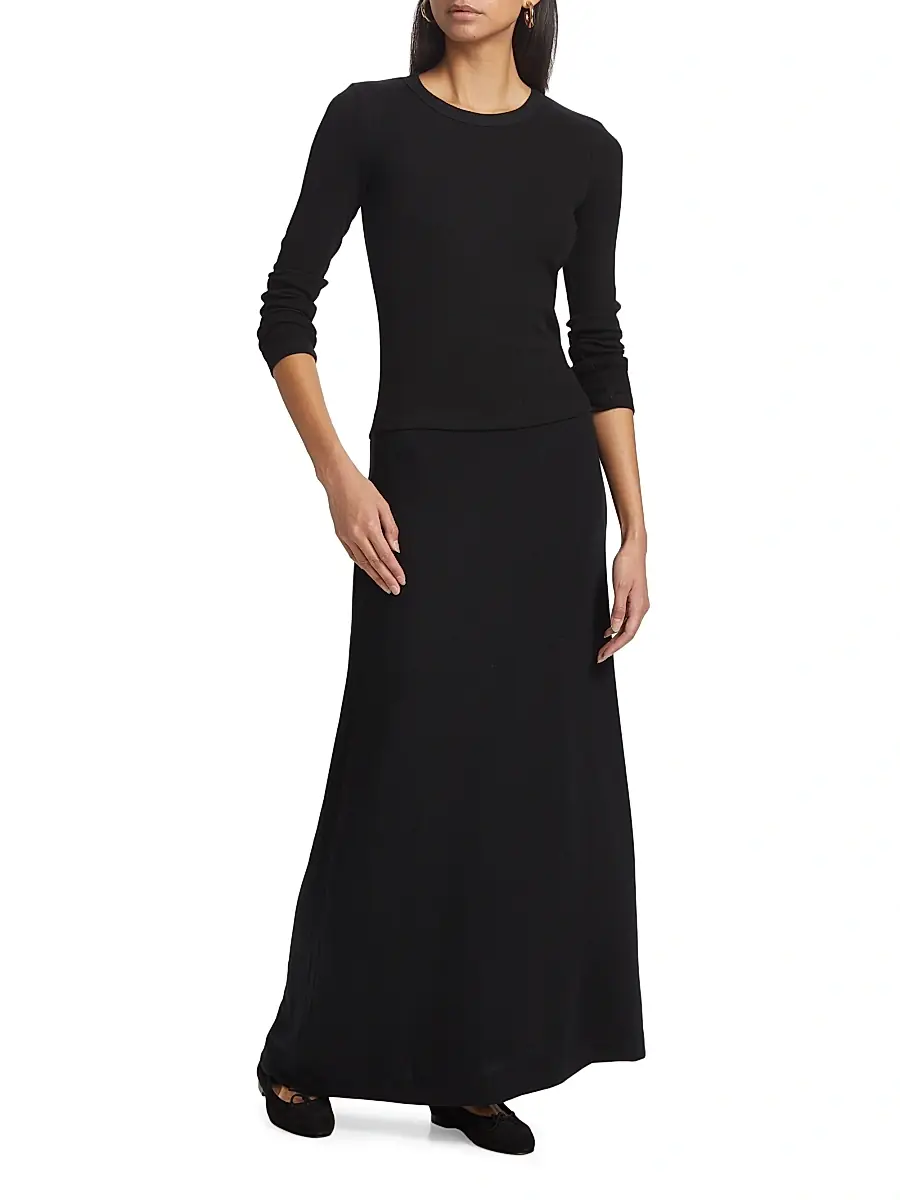 LESET Women's Lauren Maxi Skirt | Thumbnail 2 LESET Women's Lauren Maxi Skirt | Thumbnail 2