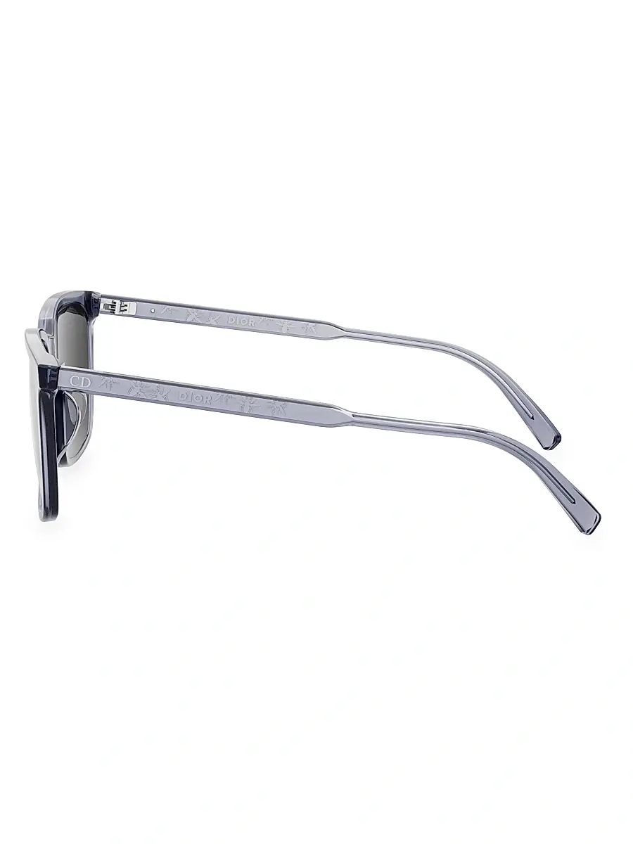 DIOR Men's InDior S4F 56MM Square Sunglasses - Light Blue Smoke | Thumbnail 3 DIOR Men's InDior S4F 56MM Square Sunglasses - Light Blue Smoke | Thumbnail 3