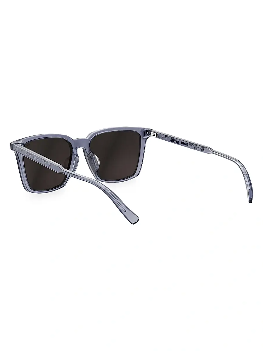 DIOR Men's InDior S4F 56MM Square Sunglasses - Light Blue Smoke | Thumbnail 4 DIOR Men's InDior S4F 56MM Square Sunglasses - Light Blue Smoke | Thumbnail 4