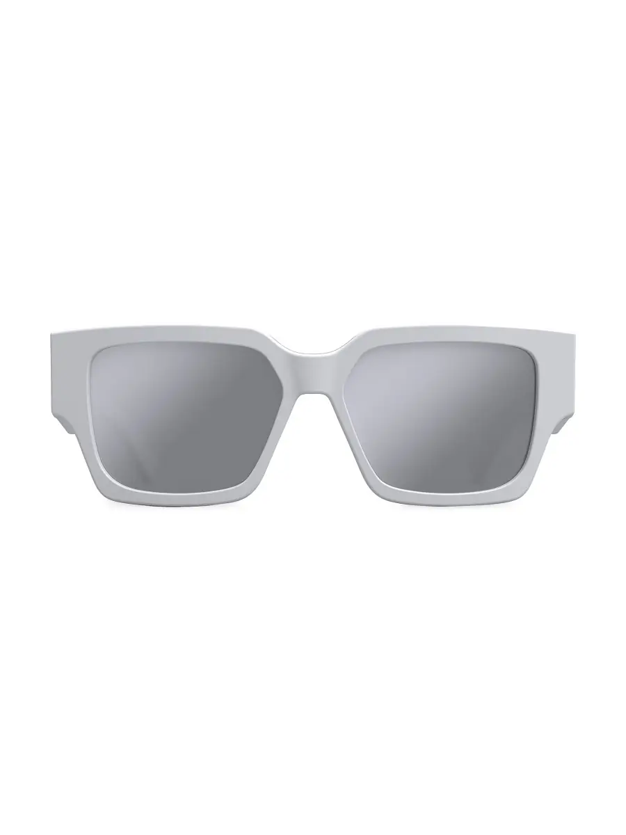 Dior Men's CD SU 55MM Square Sunglasses - White Smoke Mirror | Image 1 Dior Men's CD SU 55MM Square Sunglasses - White Smoke Mirror | Image 1