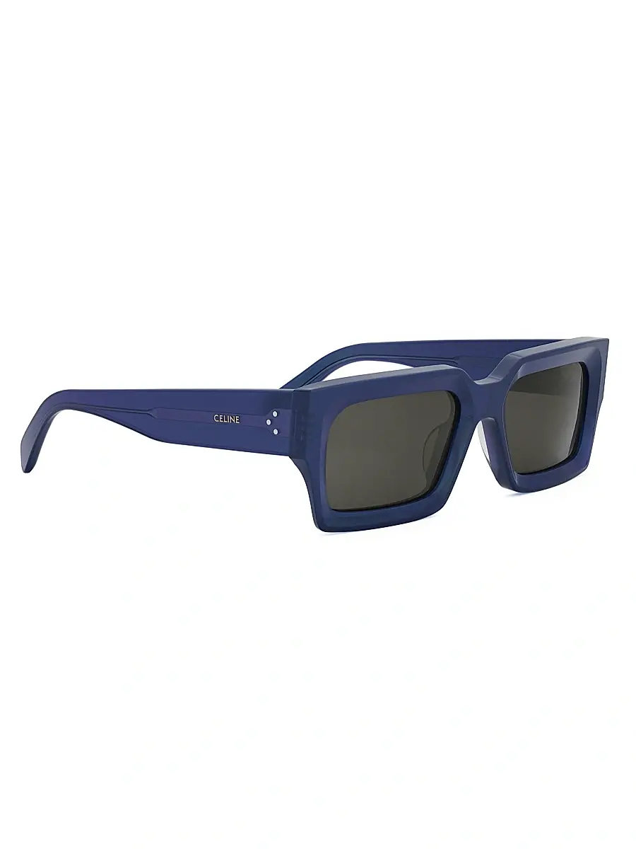 Celine Men's Bold 3 Dots 54MM Rectangular Sunglasses | Thumbnail 8 Celine Men's Bold 3 Dots 54MM Rectangular Sunglasses | Thumbnail 8