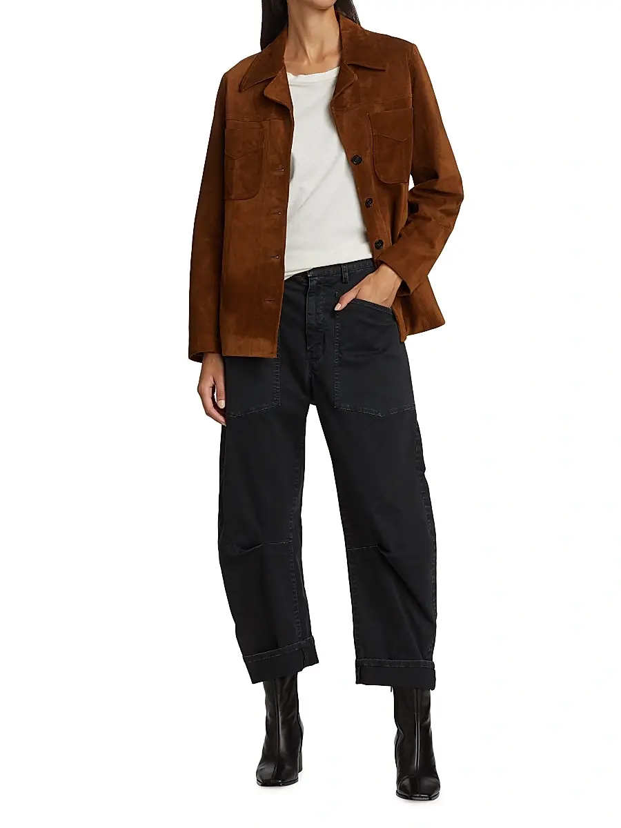 Nili Lotan Women's Shon Cotton Twill Pants | Thumbnail 2 Nili Lotan Women's Shon Cotton Twill Pants | Thumbnail 2
