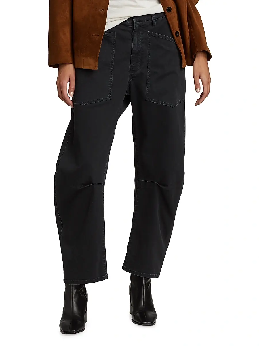 Nili Lotan Women's Shon Cotton Twill Pants | Thumbnail 3 Nili Lotan Women's Shon Cotton Twill Pants | Thumbnail 3