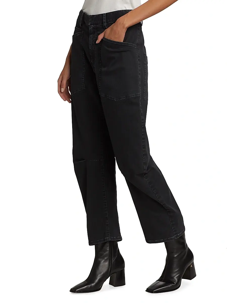 Nili Lotan Women's Shon Cotton Twill Pants | Thumbnail 4 Nili Lotan Women's Shon Cotton Twill Pants | Thumbnail 4