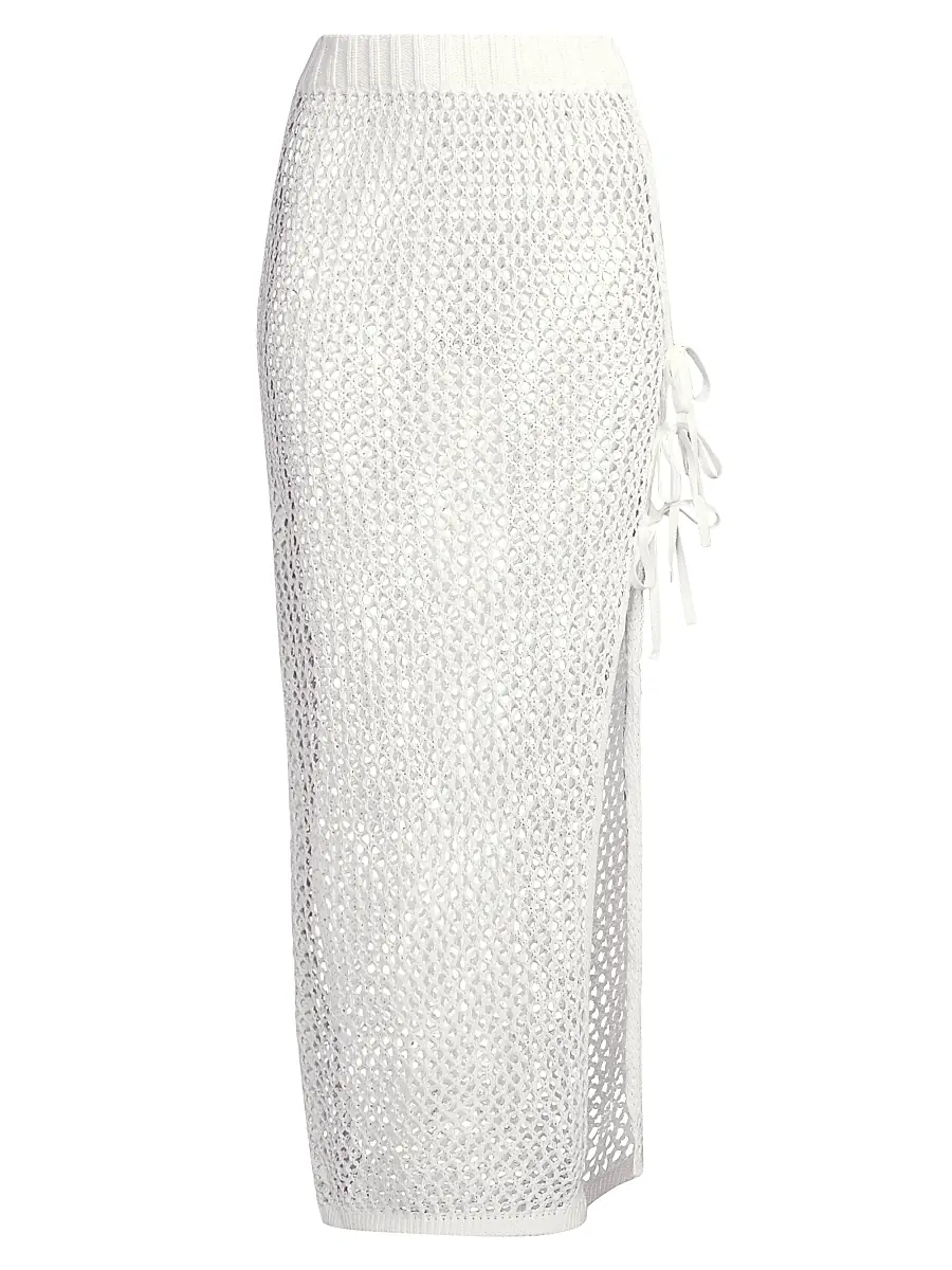 BEACH RIOT Women's Deborah Netted Cotton Maxi Skirt