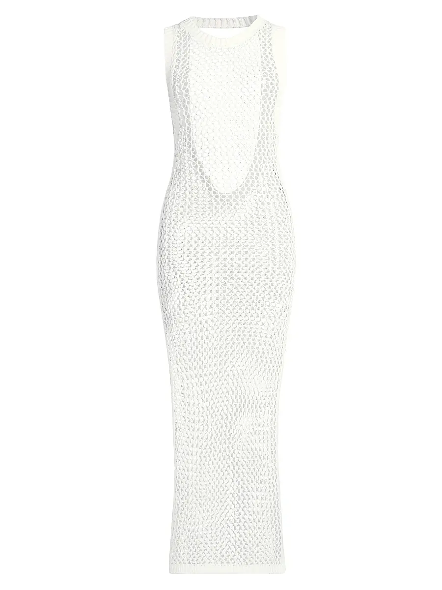 BEACH RIOT Women's Holly Net Cover-Up Midi-Dress