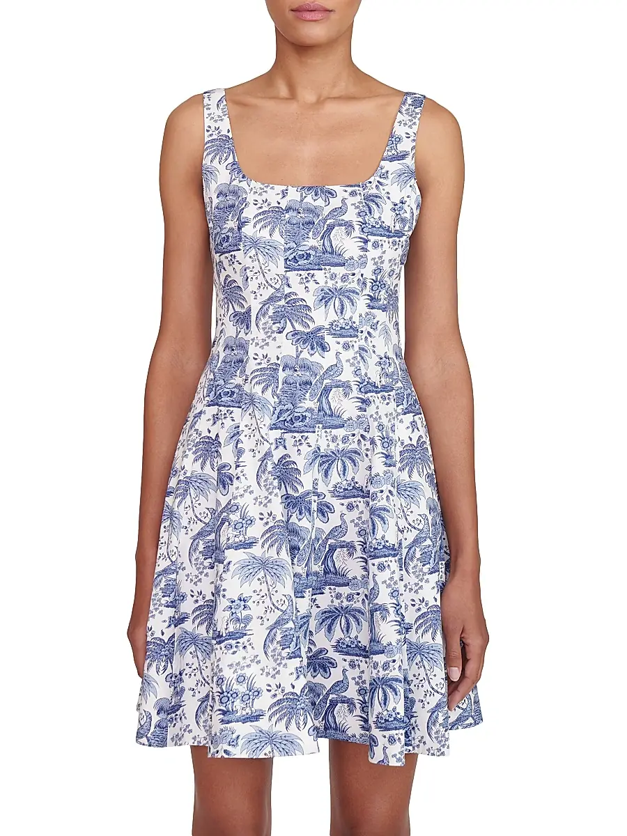 Staud Women's Wells Toile Cotton Poplin Minidress | Thumbnail 3 Staud Women's Wells Toile Cotton Poplin Minidress | Thumbnail 3