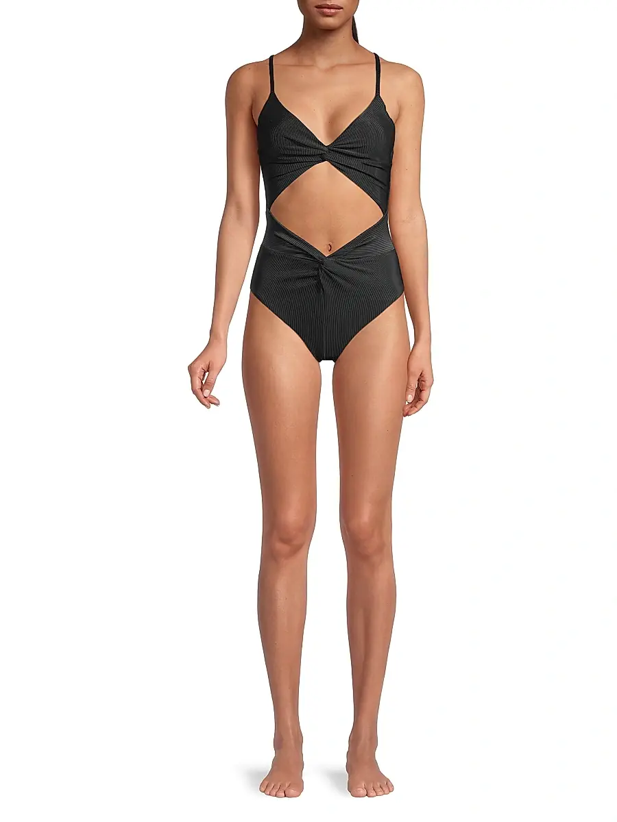 BEACH RIOT Women's Aviva Cut-Out One-Piece Swimsuit | Thumbnail 2 BEACH RIOT Women's Aviva Cut-Out One-Piece Swimsuit | Thumbnail 2
