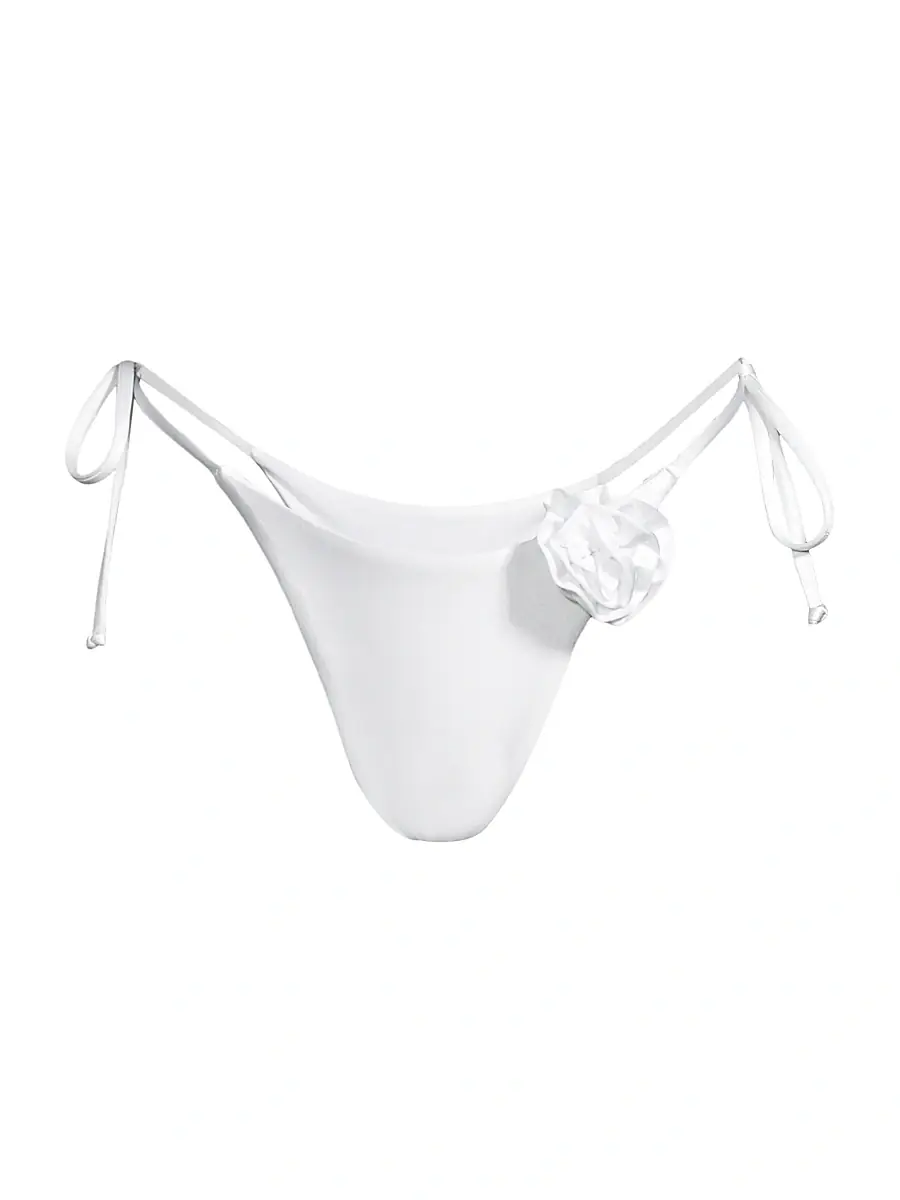 Women's Lennox String Bikini Bottom - White