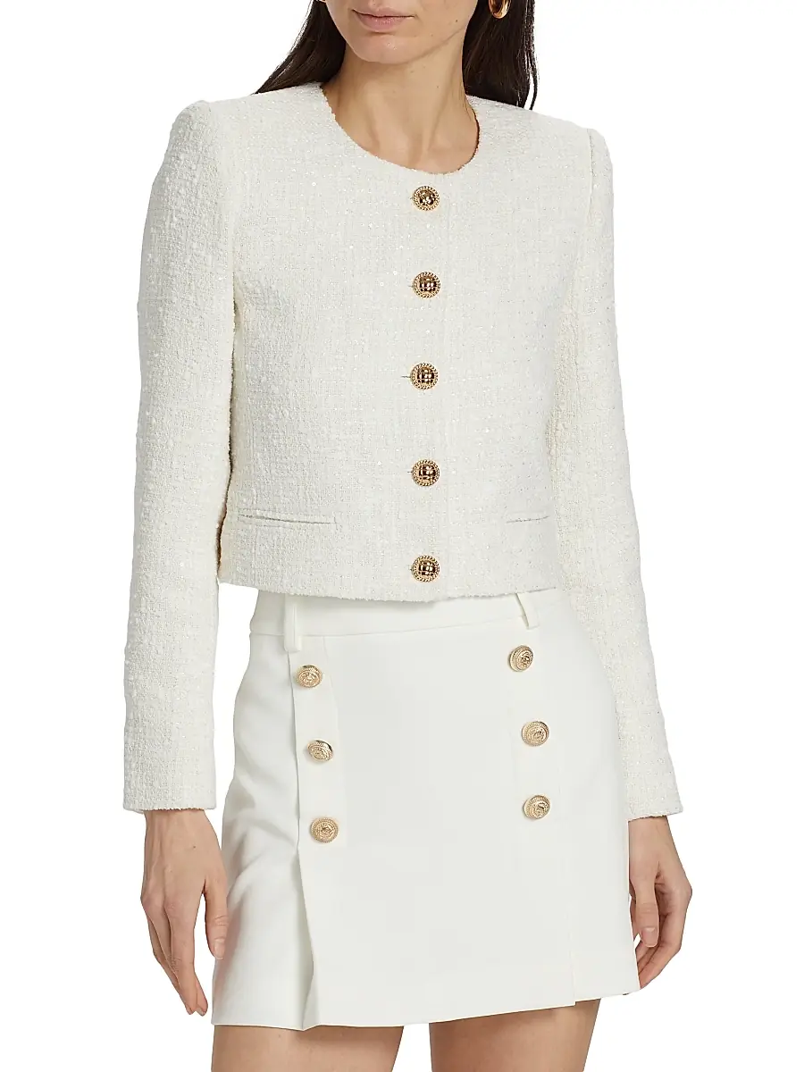 Generation Love Women's Yoonie Sequin Tweed Jacket | Thumbnail 3 Generation Love Women's Yoonie Sequin Tweed Jacket | Thumbnail 3