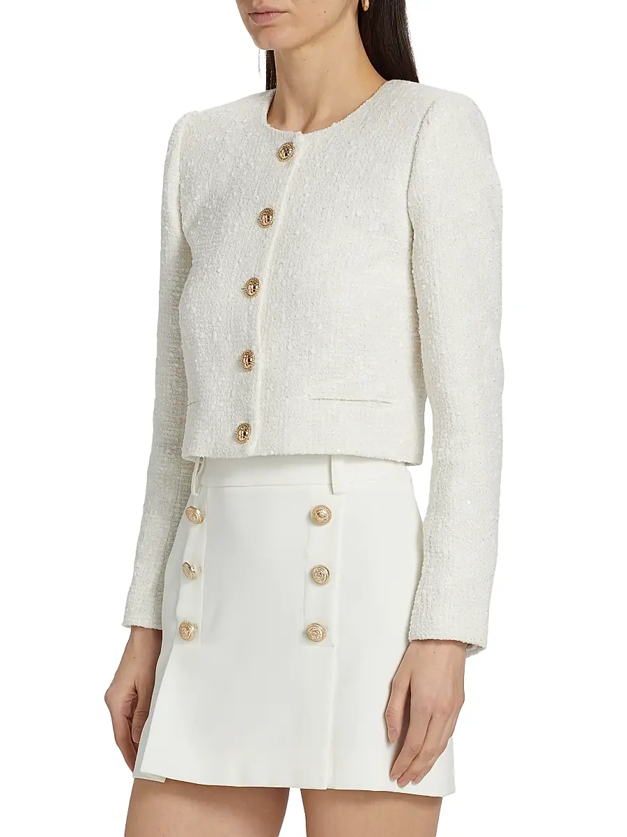 Generation Love Women's Yoonie Sequin Tweed Jacket | Thumbnail 4 Generation Love Women's Yoonie Sequin Tweed Jacket | Thumbnail 4