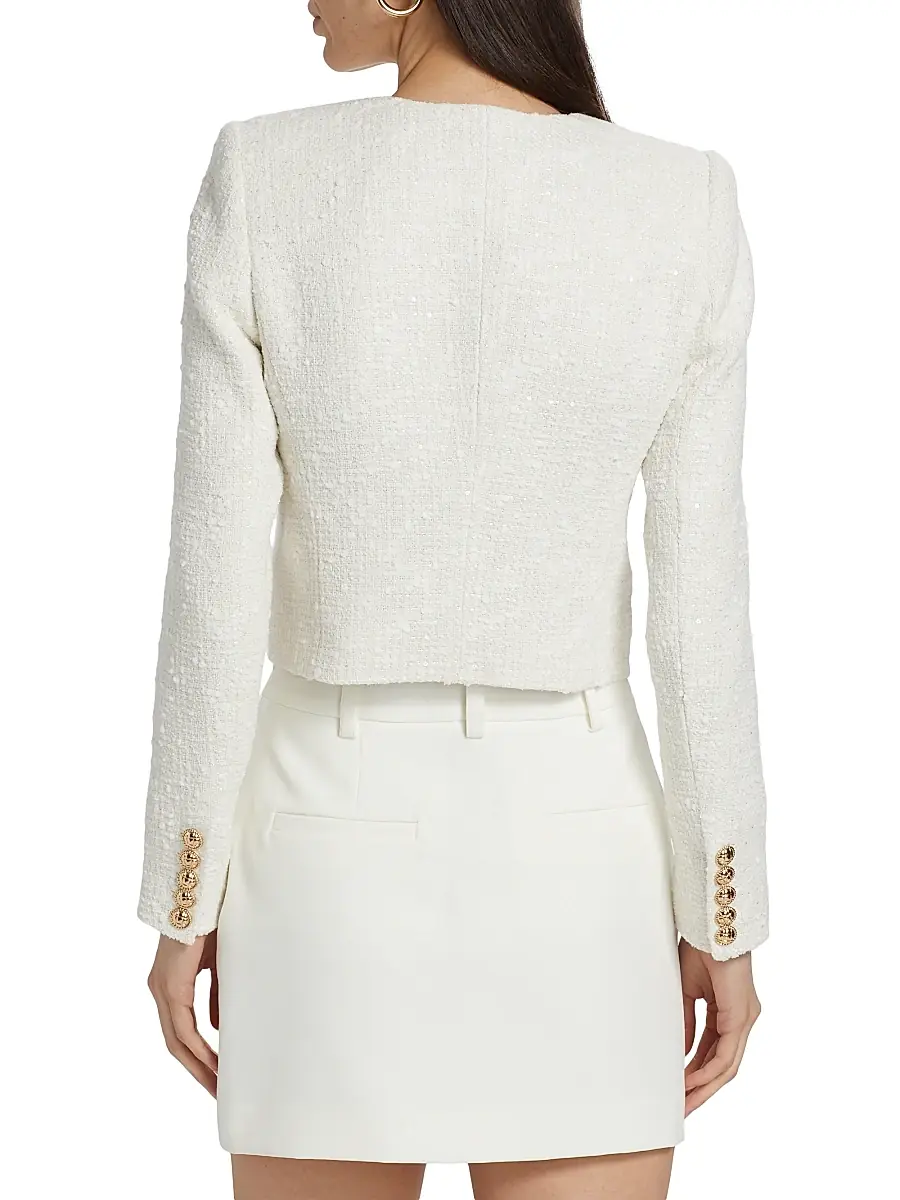 Generation Love Women's Yoonie Sequin Tweed Jacket | Thumbnail 5 Generation Love Women's Yoonie Sequin Tweed Jacket | Thumbnail 5