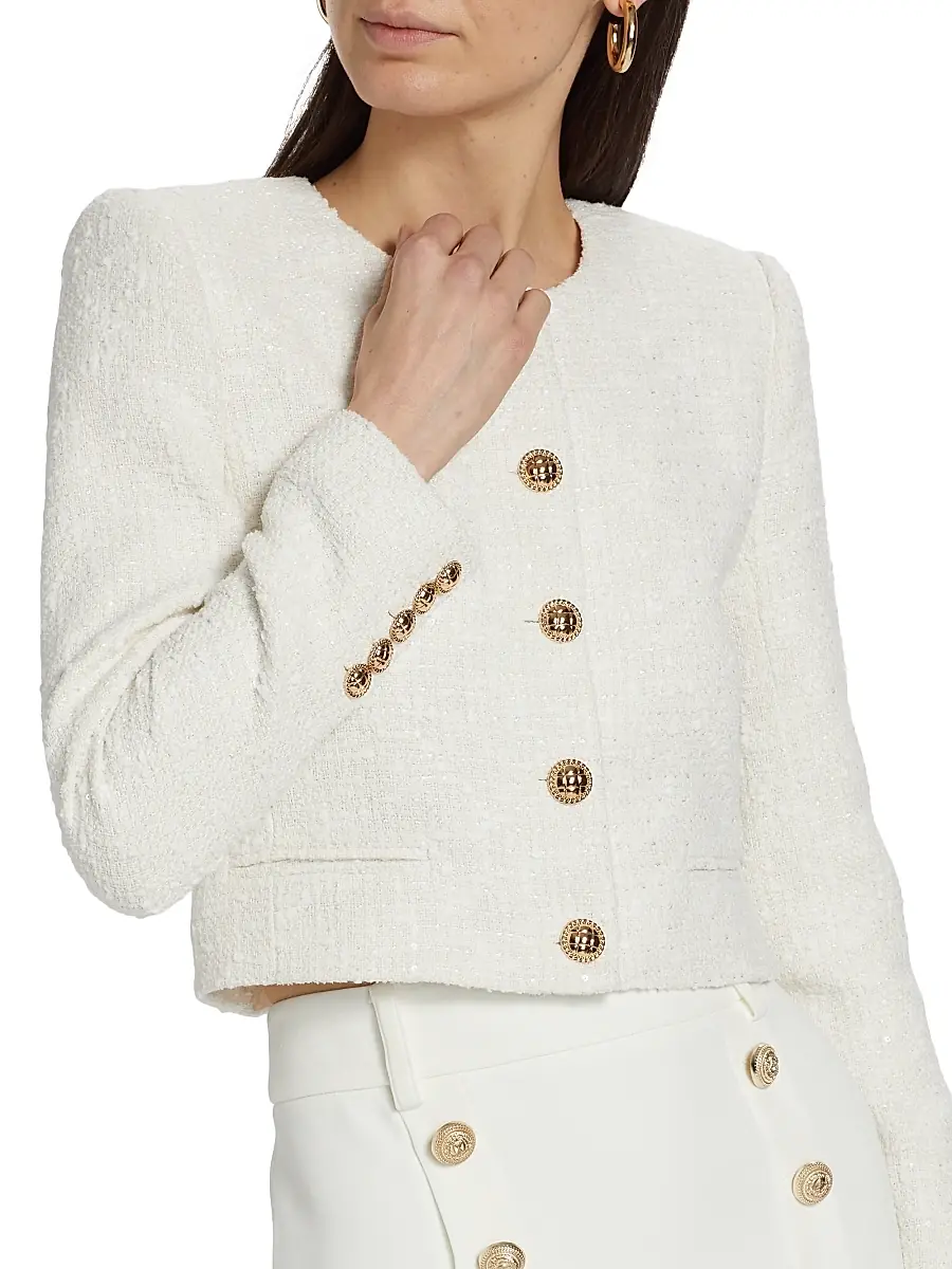 Generation Love Women's Yoonie Sequin Tweed Jacket | Thumbnail 6 Generation Love Women's Yoonie Sequin Tweed Jacket | Thumbnail 6